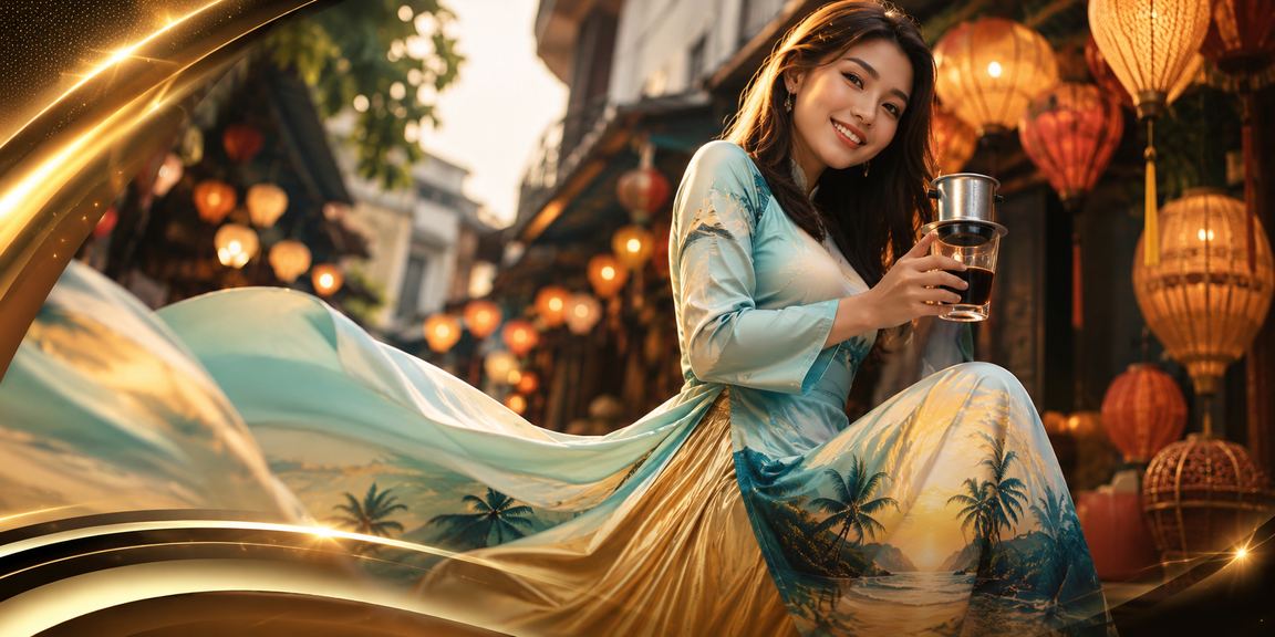Không gian giải trí casino tại Hà Nội – phụ nữ mặc áo dài truyền thống